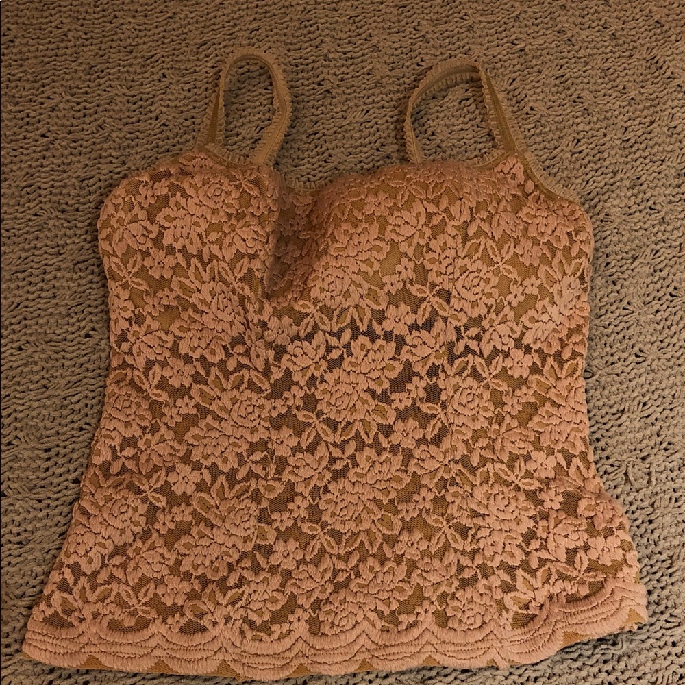 Size M spaghetti strap  lace top